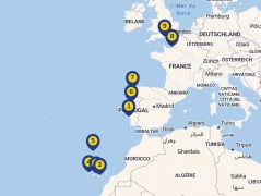 Mapa plavby