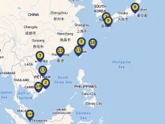 Mapa plavby