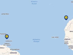 Mapa plavby