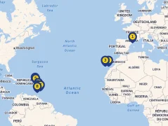 Mapa plavby